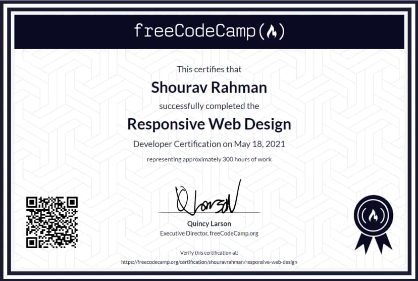 Responsive Web Design Certification